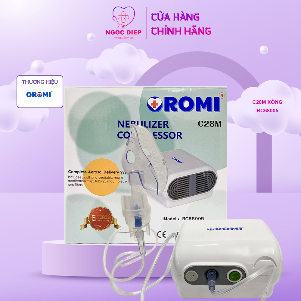 Máy xông khí dung và hút mũi OROMI C28M - DÒNG MÁY CHUYÊN XÔNG