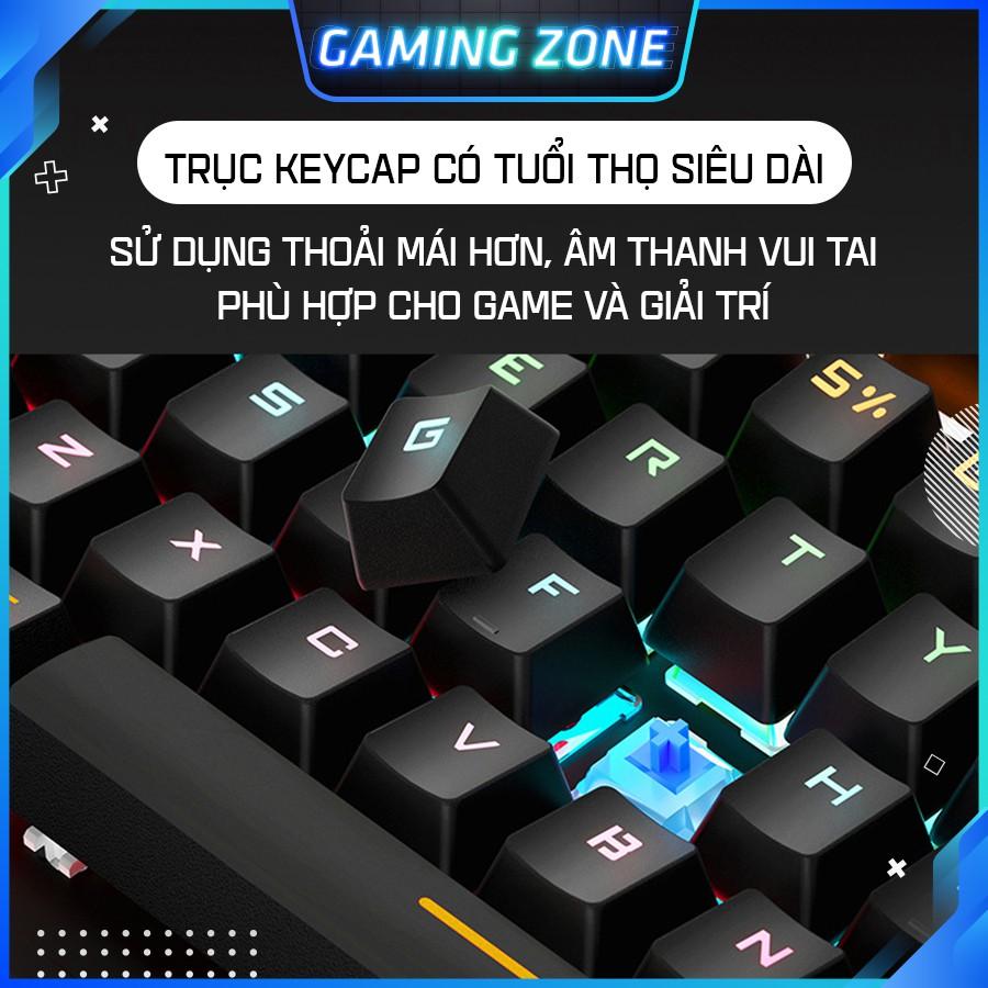 Bàn phím cơ máy tính chuyên game K880 PRO Blue Switch 104 phím 10 chế độ LED RGB có dây