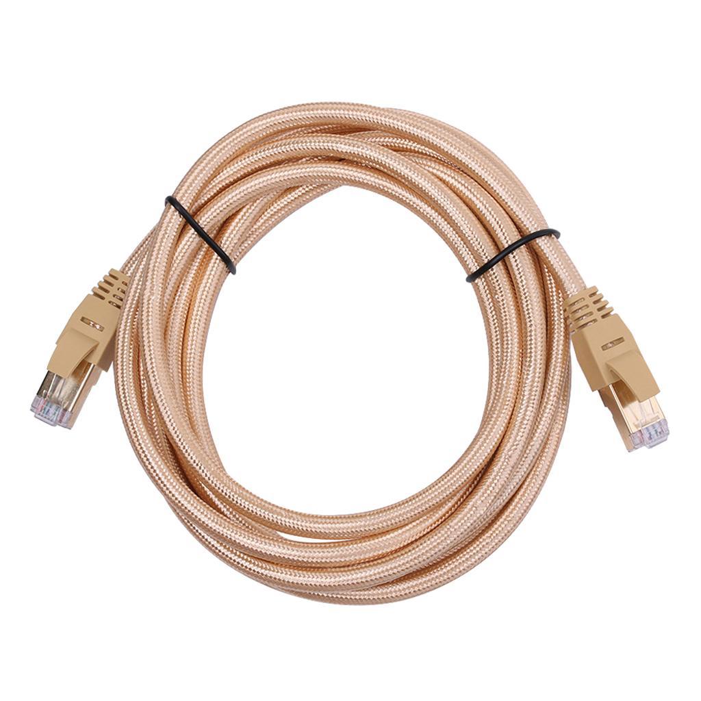 Cat7 Ethernet Network Cable RJ45 Flat Internet Network Extension Cord 1Meter