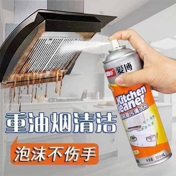 Chai xịt bọt tuyết tẩy rửa siêu sạch kitchen cleaner nhà bếp 500ml