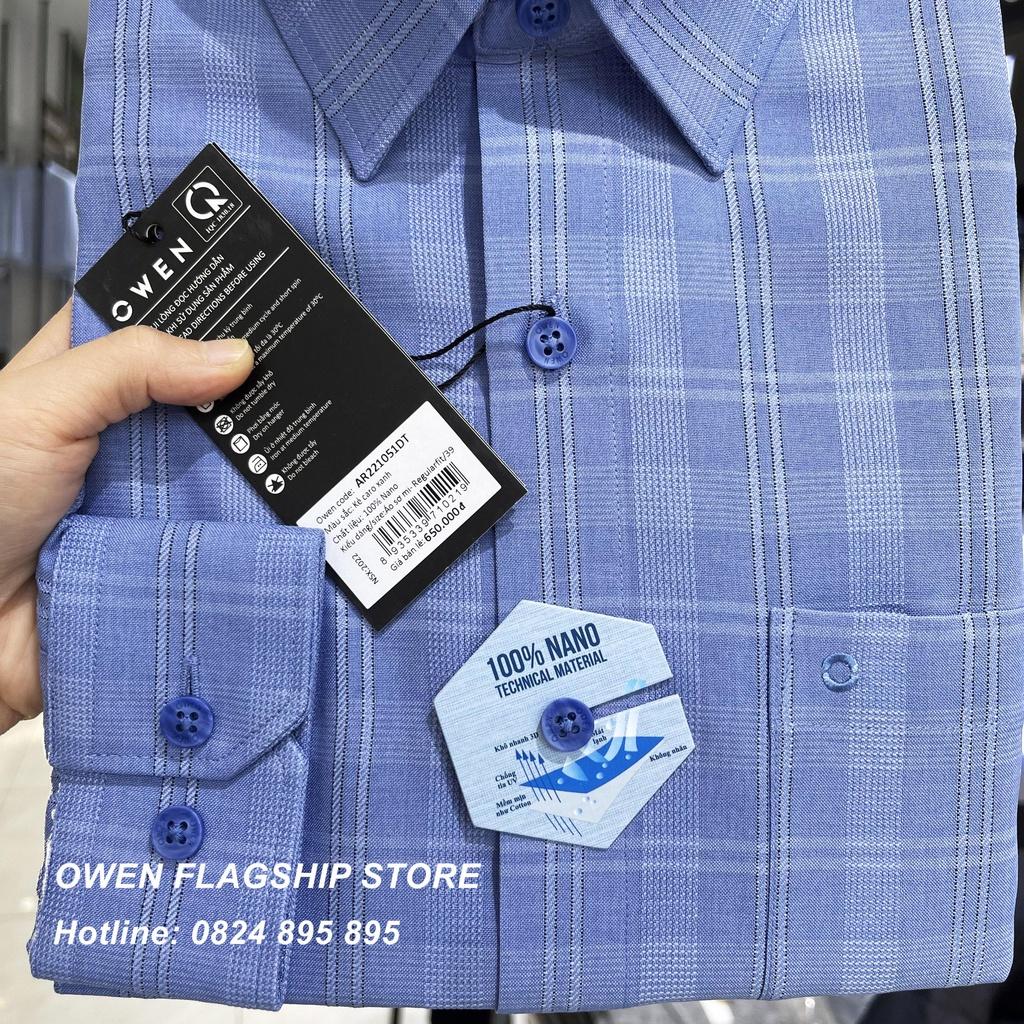 Áo Sơ mi Owen nam dài tay dáng Regular mềm mịn mát Mã AR221051DT