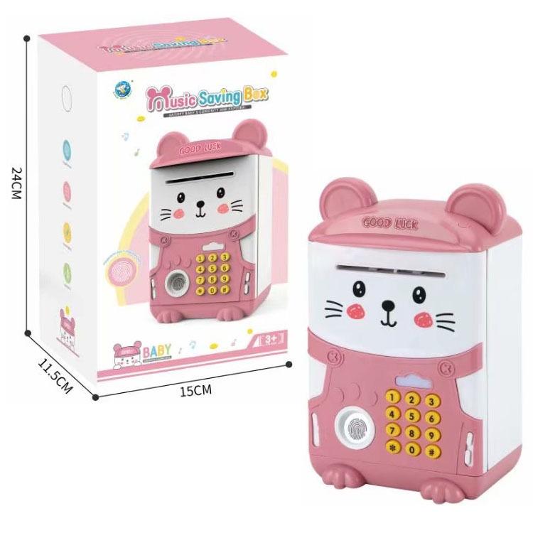 Két Vân Tay Điện Tử Mini Thông Minh Cho Bé - Đồ Chơi Két Cho Bé Trai Bé Gái