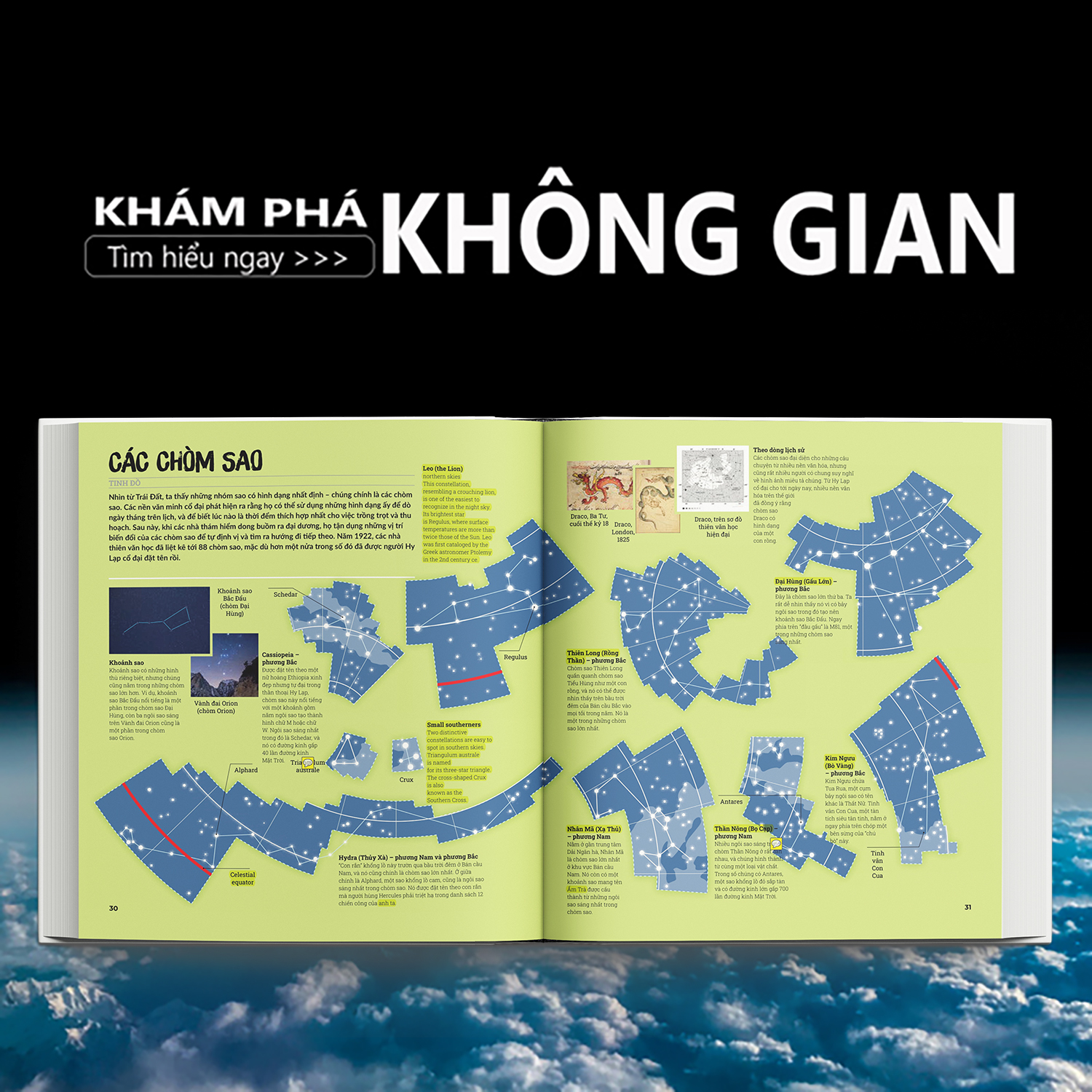 Sách Bách Khoa Toàn Thư - Khám Phá Bí Ẩn Không Gian - Một Hành Trình Du Ngoạn Từ Trái Đất, Qua Hệ Mặt Trời Của Chúng Ta Và Ra Ngoài Vũ Trụ Vươn Tới Những Vì Sao - Á Châu Books