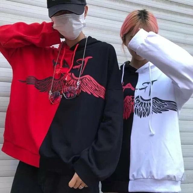 Áo hoodie nam nữ in chim đại bàng dang cánh