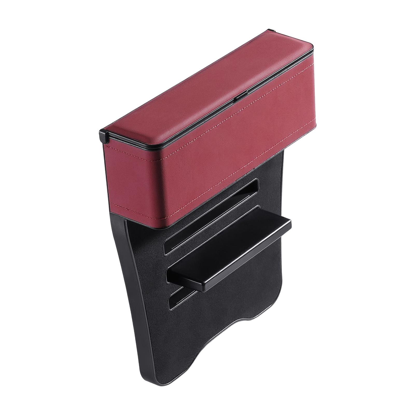 Seat Crevice Storage Box Portable Front Seat Organizer for Keys Cards Small Items