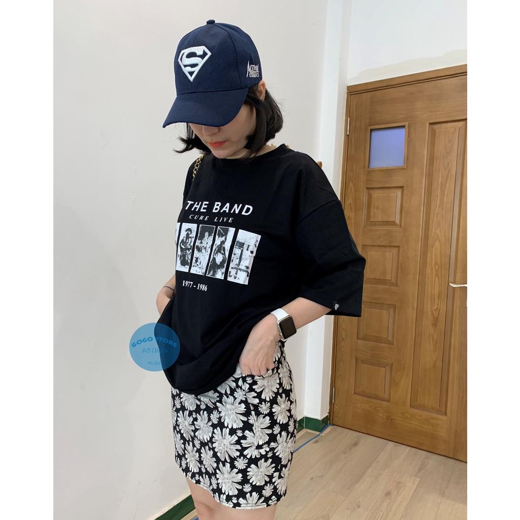 Áo thun đen unisex in nổi- nam nữ-thun co giãn 4 chiều