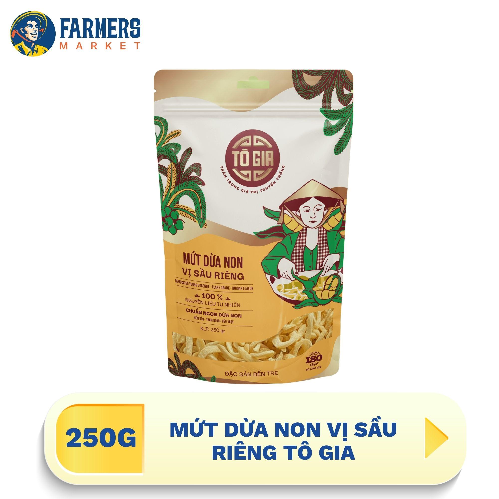 Mứt dừa non vị sầu riêng Tô Gia 250G