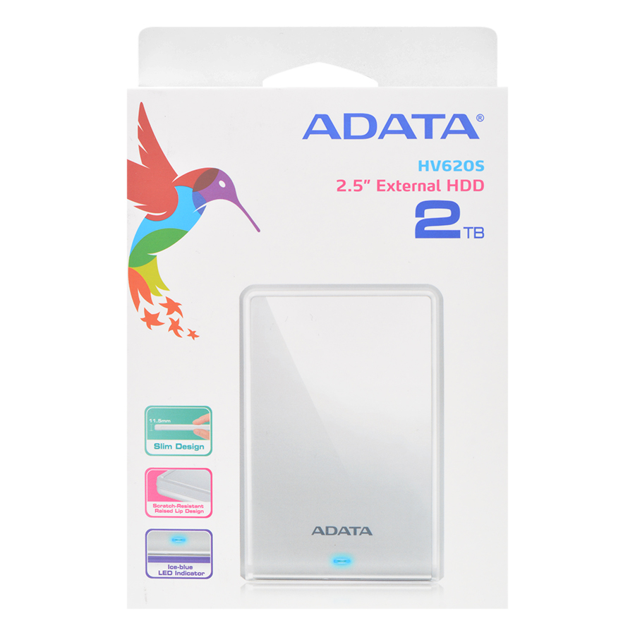 Ổ cứng di động ADATA 2TB HV620s SATA 3 USB 3.0