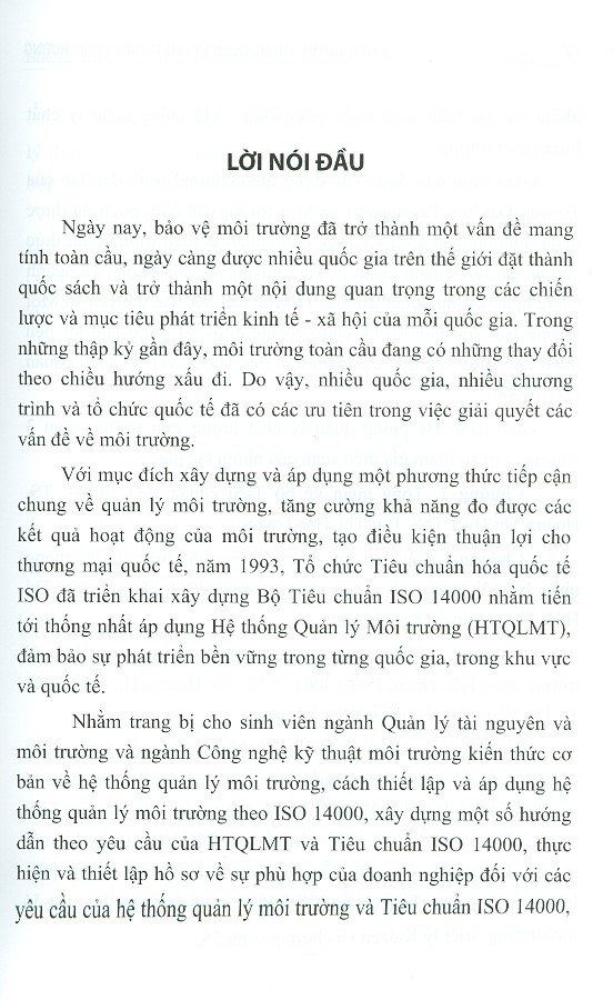 Giáo Trình Hệ Thống Quản Lý Chất Lượng Môi Trường