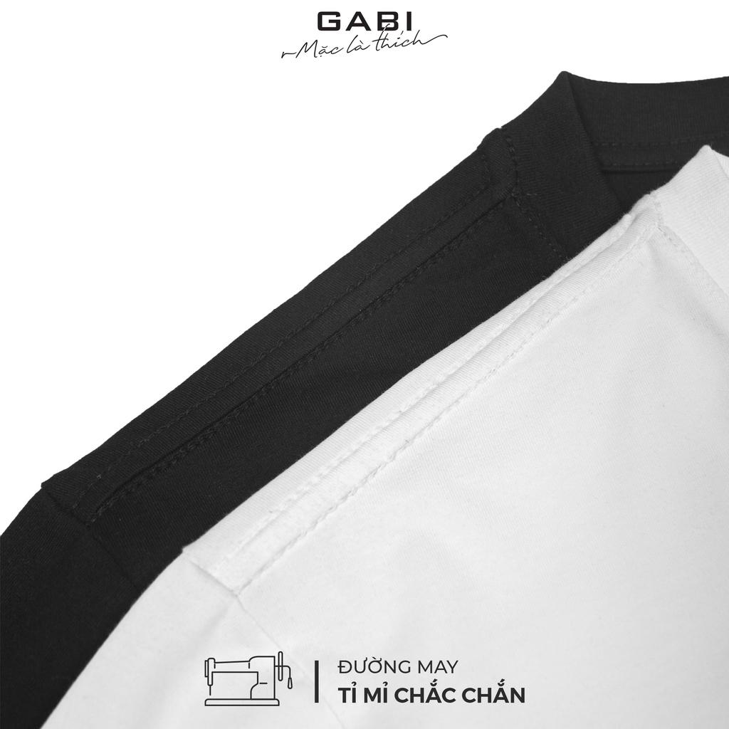 Áo thun Nam cotton 100% cổ tim Basic form Regular
