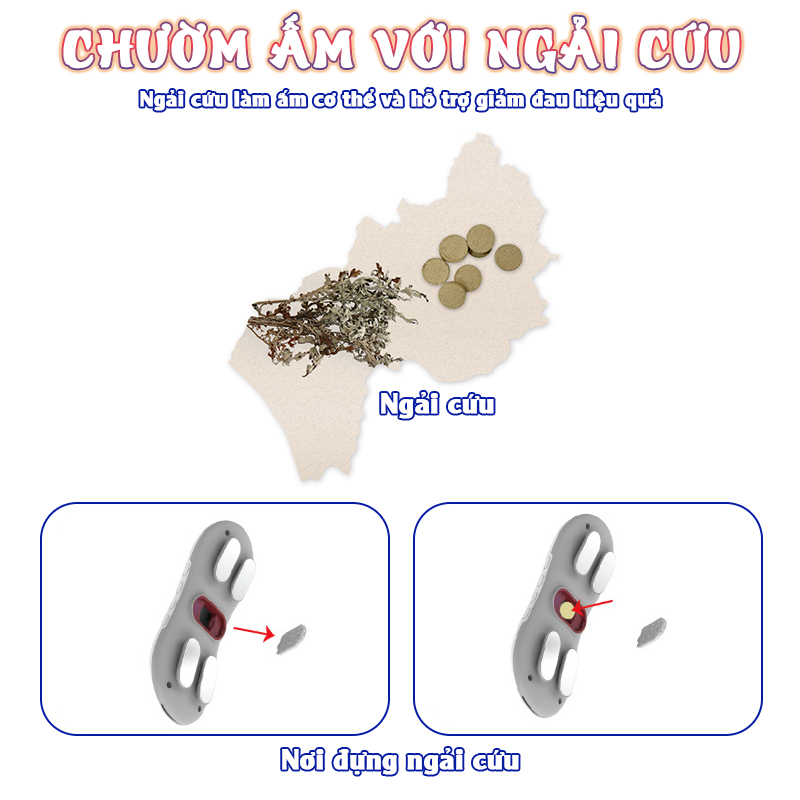 Máy massage bụng pin sạc Nikio NK-161 - Công nghệ xung điện kết hợp chườm ấm