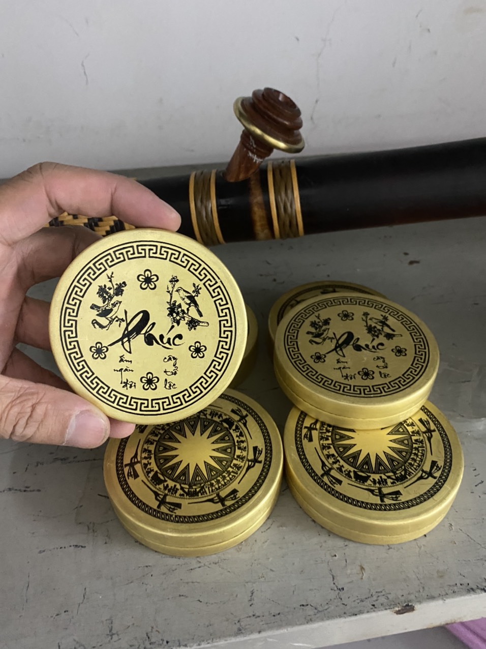 Hộp Đựng Thuốc lao Bằng Đồng