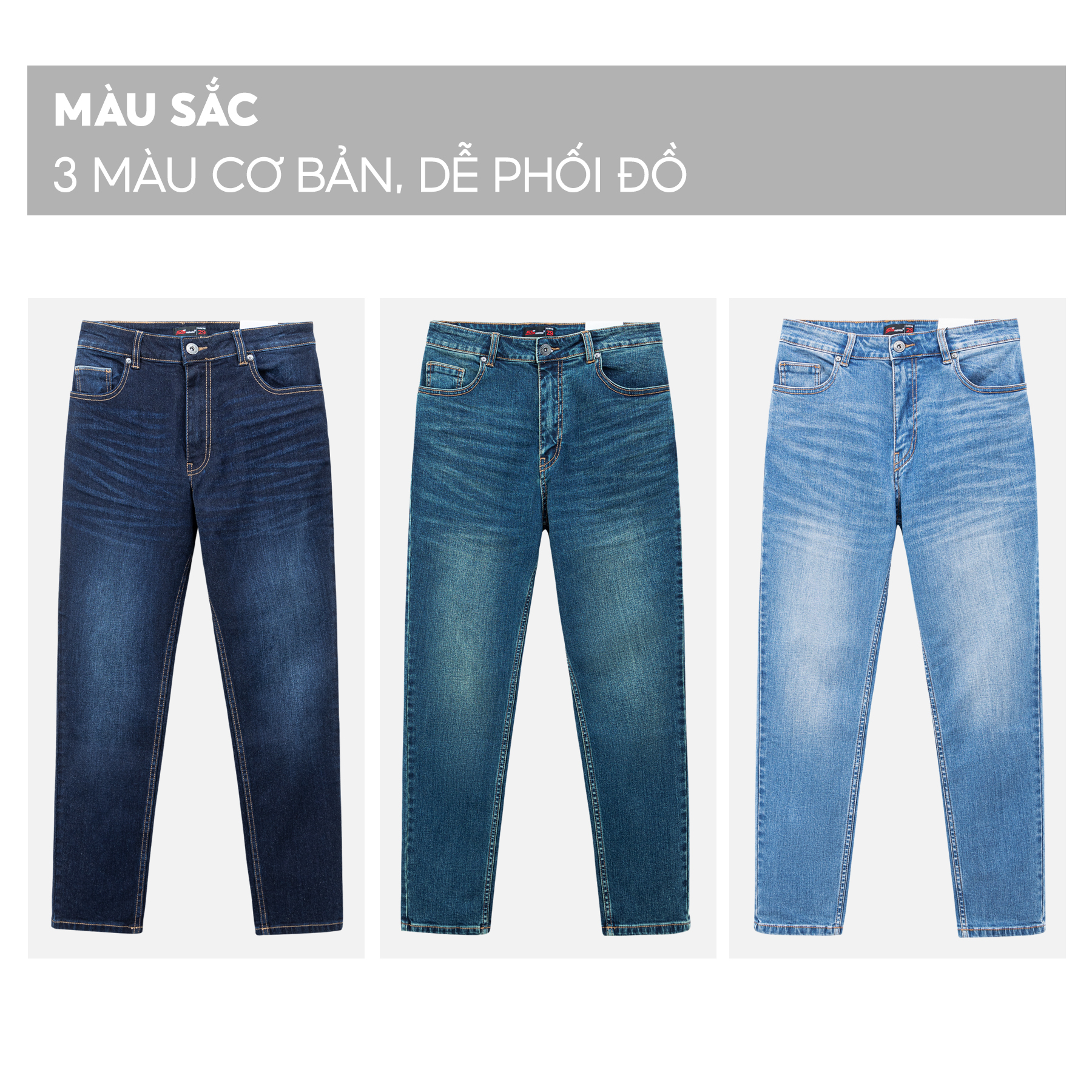 Quần Jean Nam 5S Cao Cấp, Chất Liệu Cotton Tự Nhiên, Thiết Kế Basic Dễ Mặc, Màu Sắc Trung Tính (QBD23006)