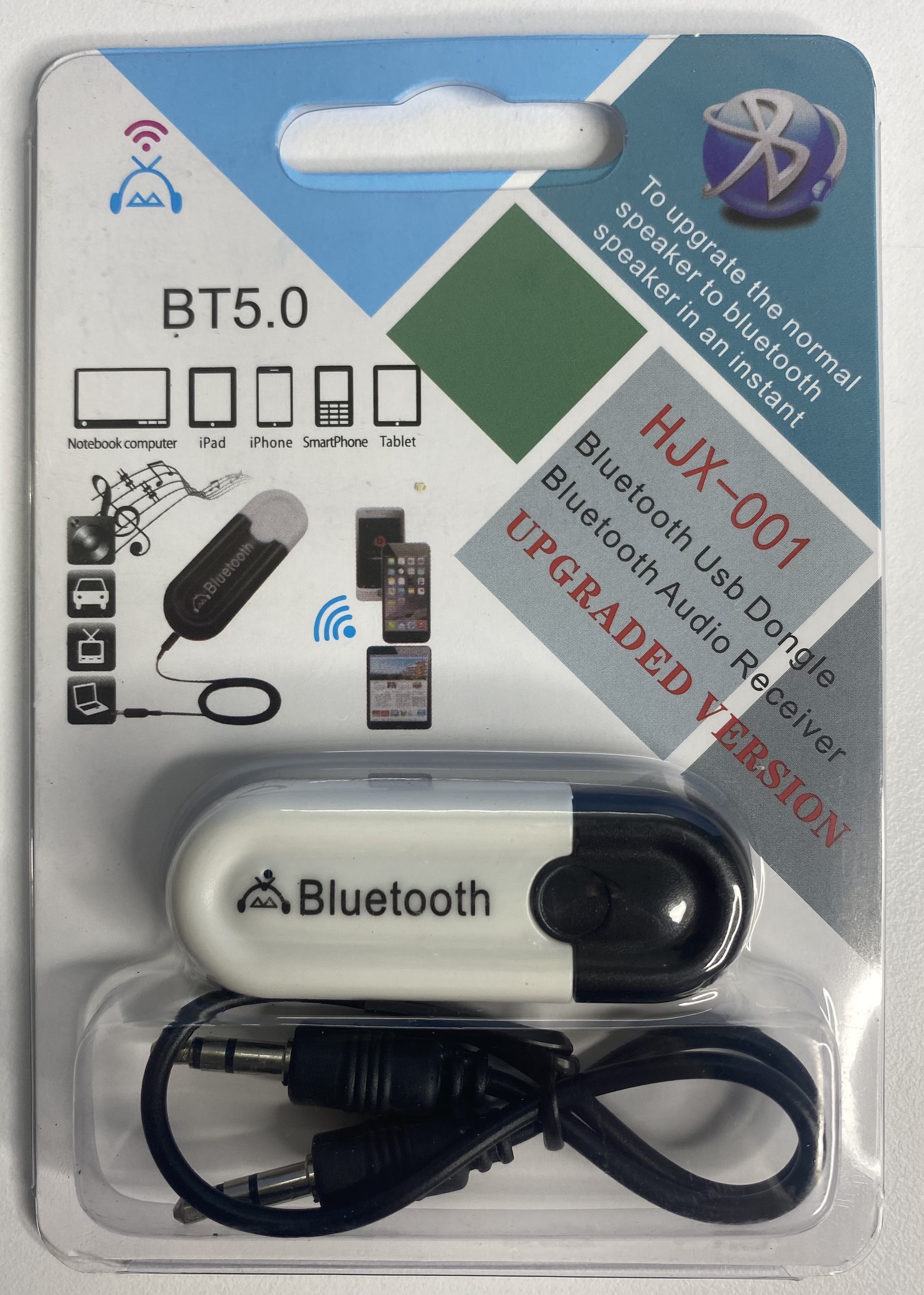 USB Bluetooth 5.0 HJX 001 CHUYỂN LOA THƯỜNG THÀNH LOA BLUETOOTH loại 1