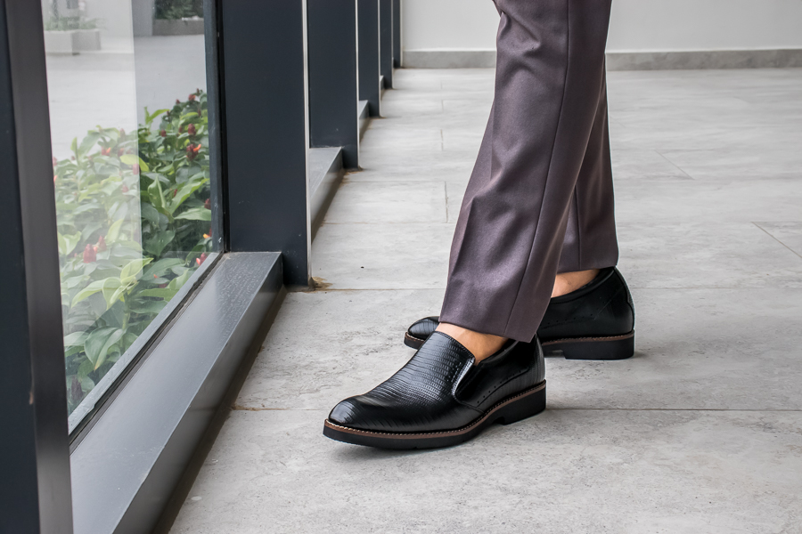GIÀY TĂNG CHIỀU CAO SIÊU NHẸ DÀNH CHO NAM GIỚI S1085 SỌC - CAO 6CM GIÀY ĐỘN NAM CAO VƯỢT TRỘI