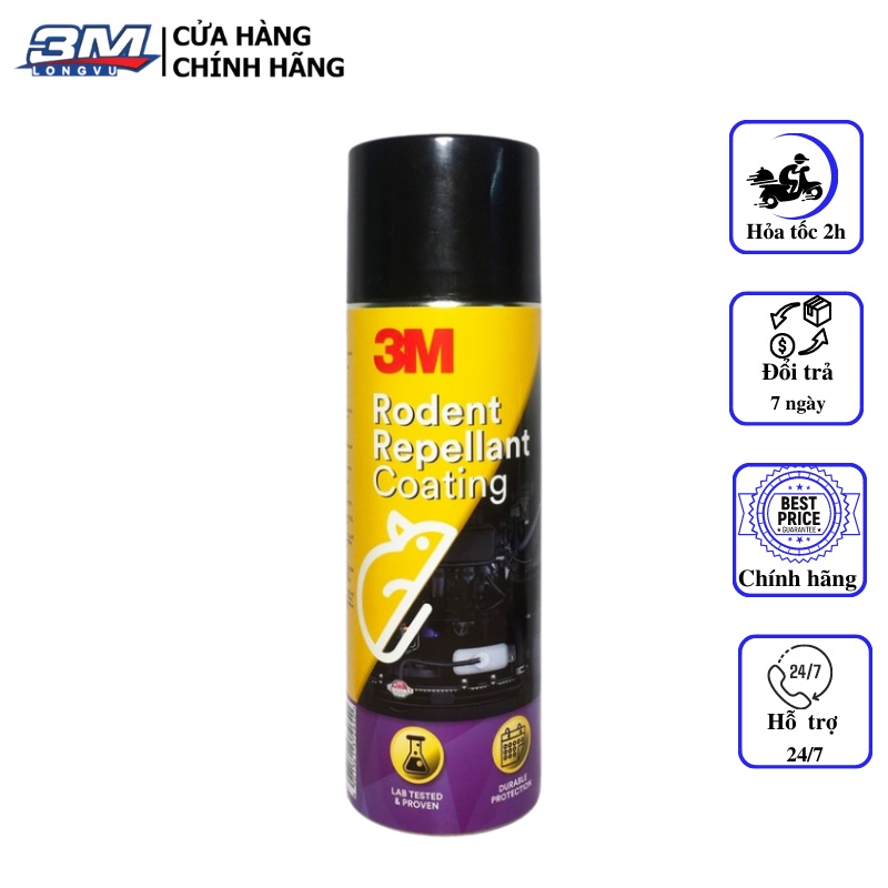 Chai Xịt Phủ Chống Chuột Xe Ô Tô 3M Rodent Repellant 250g