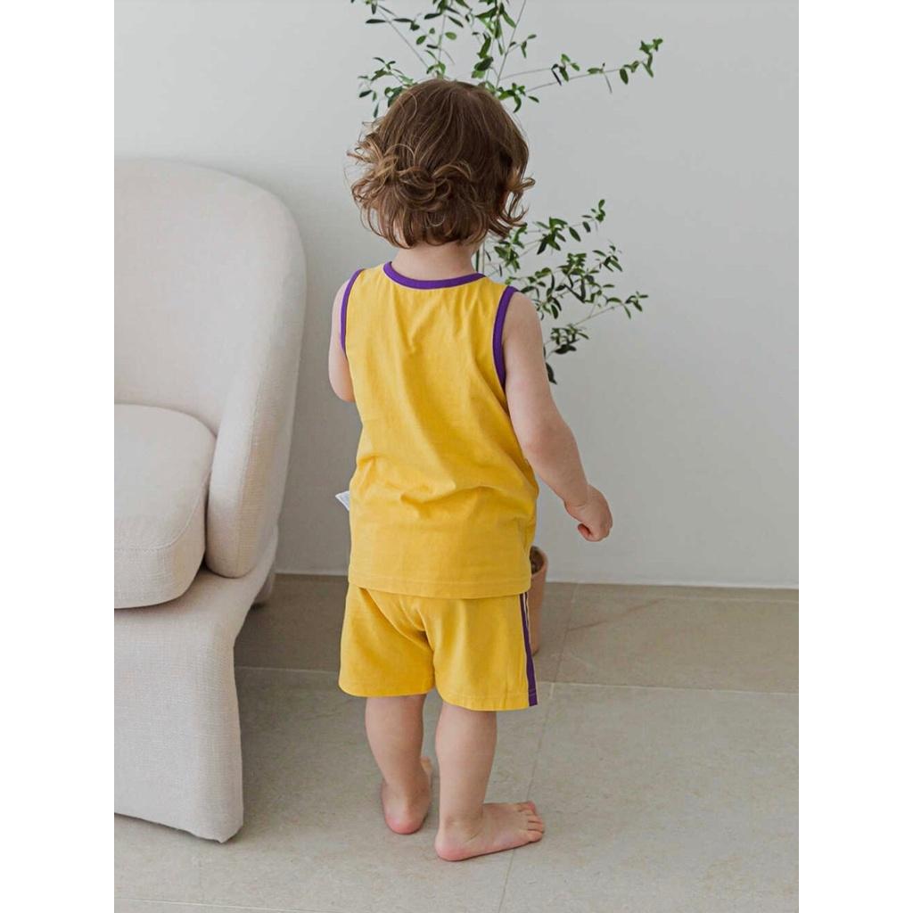 BỘ BA LỖ CAO CẤP BÉ TRAI NỘI ĐỊA HÀN, CHẤT COTTON ORGANIC, MẪU HAMBERGER