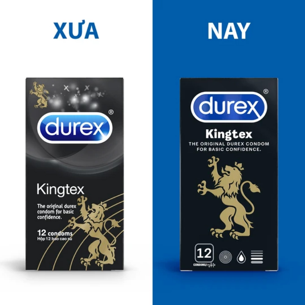 Bộ Bao Cao Su Durex Kingtex 3 Hộp 12 Bao