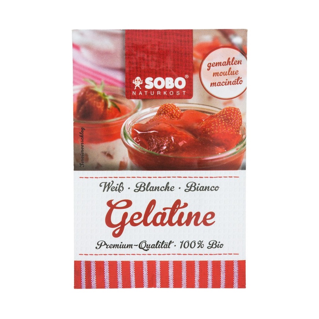 Gelatine hữu cơ dạng lá Sobo 10g (6 lá)