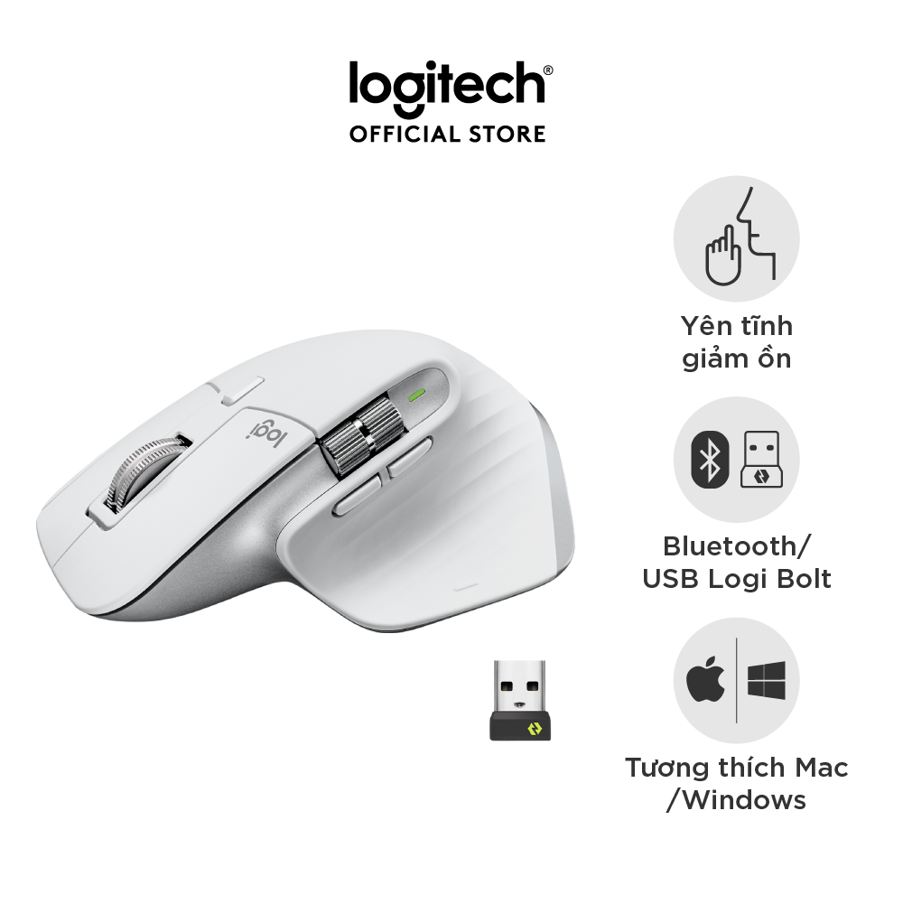 Hình ảnh Chuột không dây Bluetooth Logitech MX Master 3s - Hàng Chính Hãng