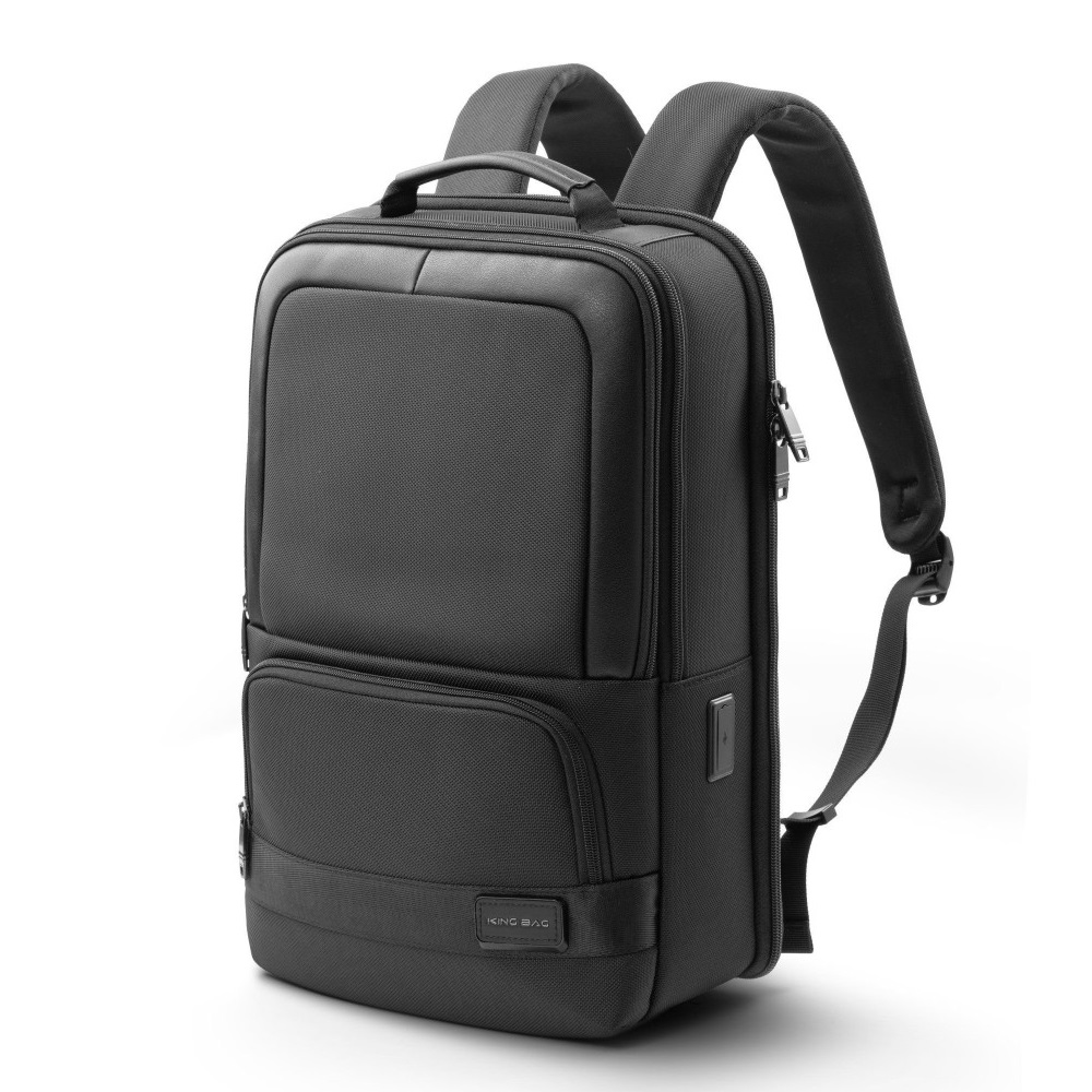 [CHÍNH HÃNG] Balo laptop 15.6 inch cao cấp Kingbag Turin chất vải oxford kết hợp da thật kiểu dáng thời trang đẳng cấp