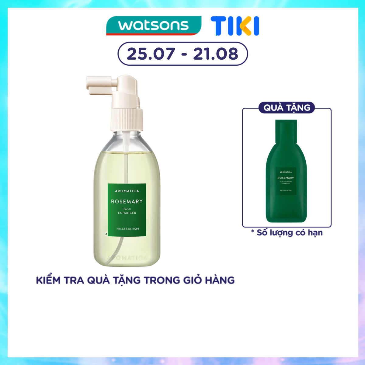 Xịt Dưỡng Tóc Aromatica Chiết Xuất Hương Thảo 100ml