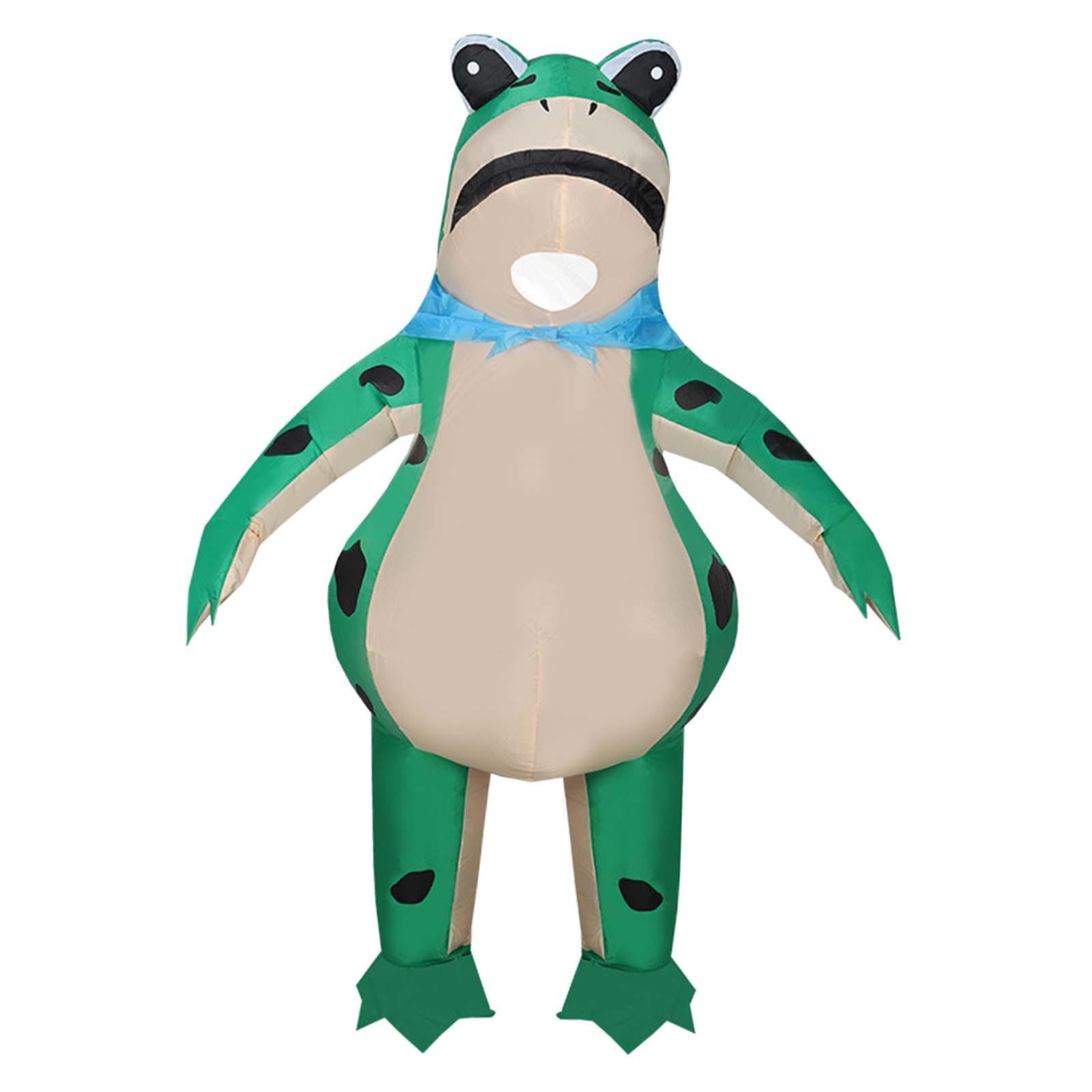 Inflatable Frog Costume Frog Clothes Cosplay Costume Cute Frog Cosplay Costume Outfit for Stage Performance Role Play Holiday