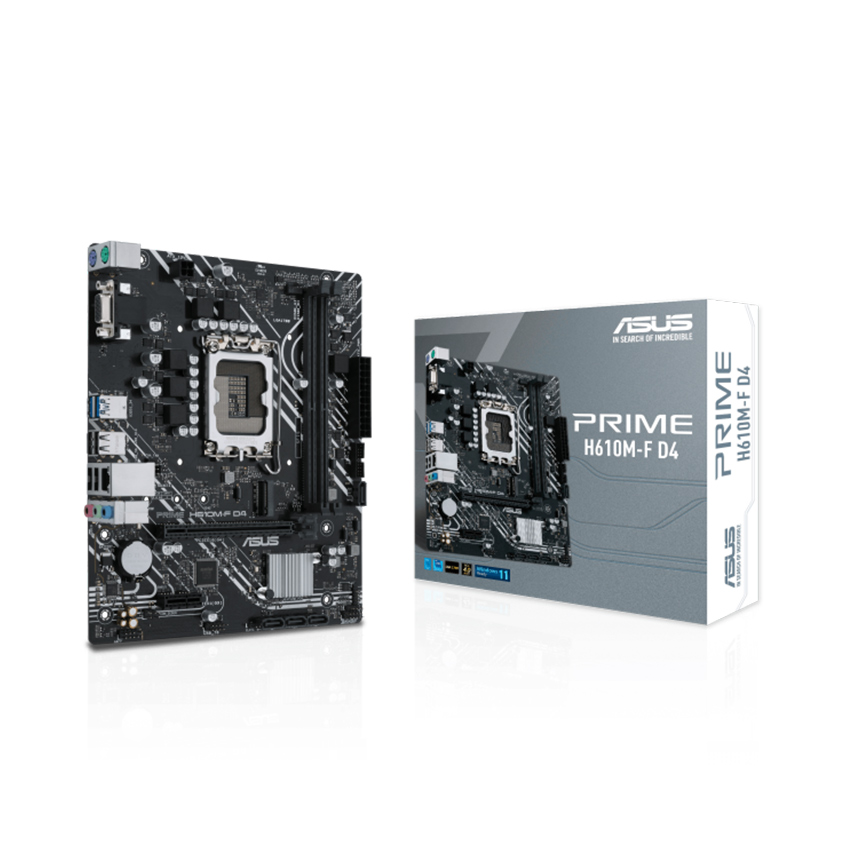 Mainboard ASUS PRIME H610M-F D4 | LGA 1700 | B660 | Micro ATX | 4 khe RAM - Hàng Chính Hãng