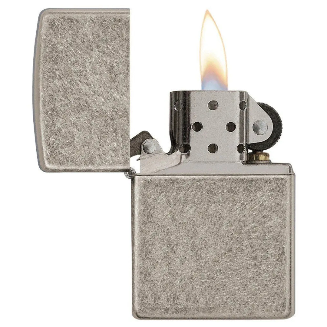 Bật Lửa Zippo Armor Antique Silver Plate Chính Hãng Mỹ – Vỏ Dày Cao Cấp, Mạ Bạc Giả Cổ, Chống Gió, Bền Bỉ