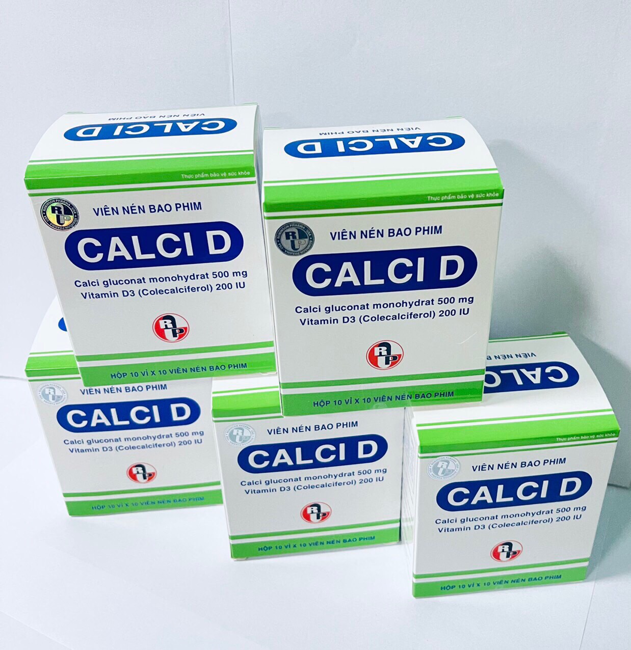  TPCN Viên uống CALCI-D giúp bổ sung canxi và vitamin D3,hỗ trợ phòng ngừa loãng xương,phát triển chiều cao-hộp 100 viên