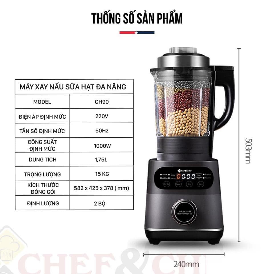 MÁY LÀM SỮA HẠT CHE CH - 90. Đa năng làm sinh tố