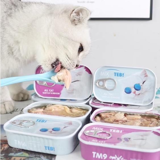 PATE MÈO TEB! TM SERIES HỘP 125G 9 LOẠI THỊT CHO MÈO LỚN MÈO CON CAO CẤP
