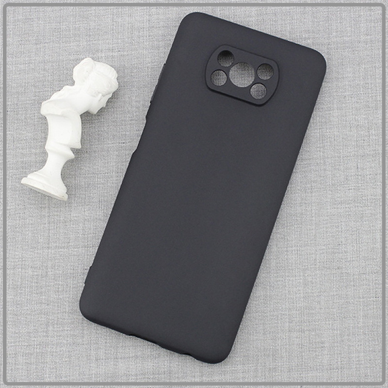 Ốp lưng cho Xiaomi Poco X3 NFC nhựa dẻo TPU Đen - che camera