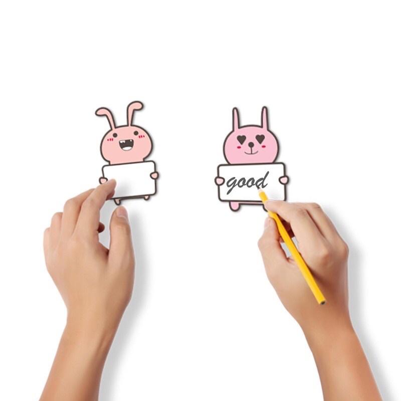 Sticker Thỏ dán ghi chú với 15 sắc thái cảm xúc đáng yêu