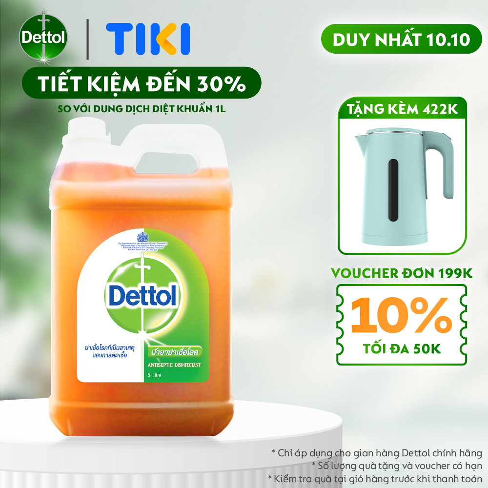 Dung Dịch Diệt Khuẩn Đa Năng Dettol 5L