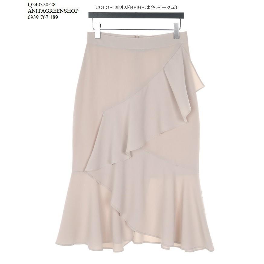 Q240320 CHÂN VÁY CHỮ A ĐẮP CHÉO