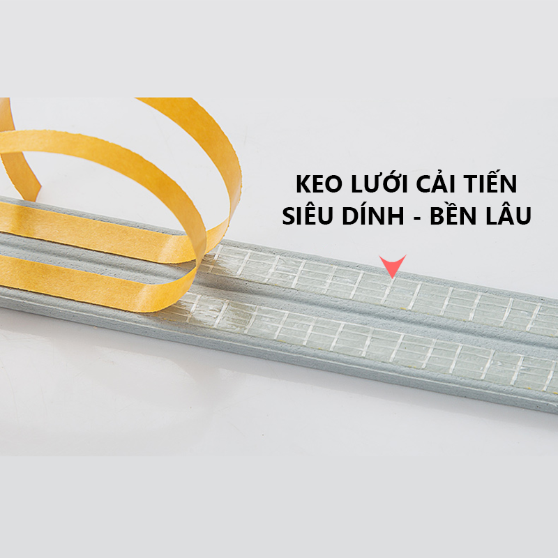 Ron cao su dán khung cửa dài 6 mét chống gió lùa, côn trùng, gioăng cửa giảm chấn nhiều màu sắc, kích cỡ