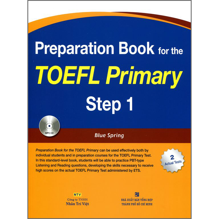 Preparation Book For TOEFL Primary Step 1 Kèm CD Hoặc File MP3