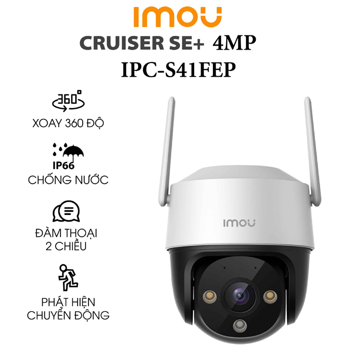 Camera WIFI đàm thoại 2 chiều 4MP iMOU Cruiser SE+ IPC-S41FEP hàng chính hãng