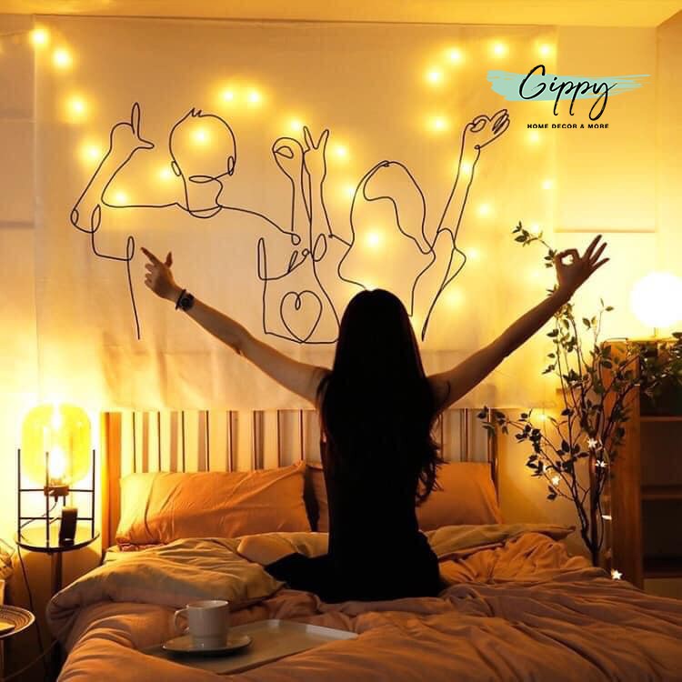 Đèn Led Trang Trí Vintage hình ngôi sao 3met, dùng điện