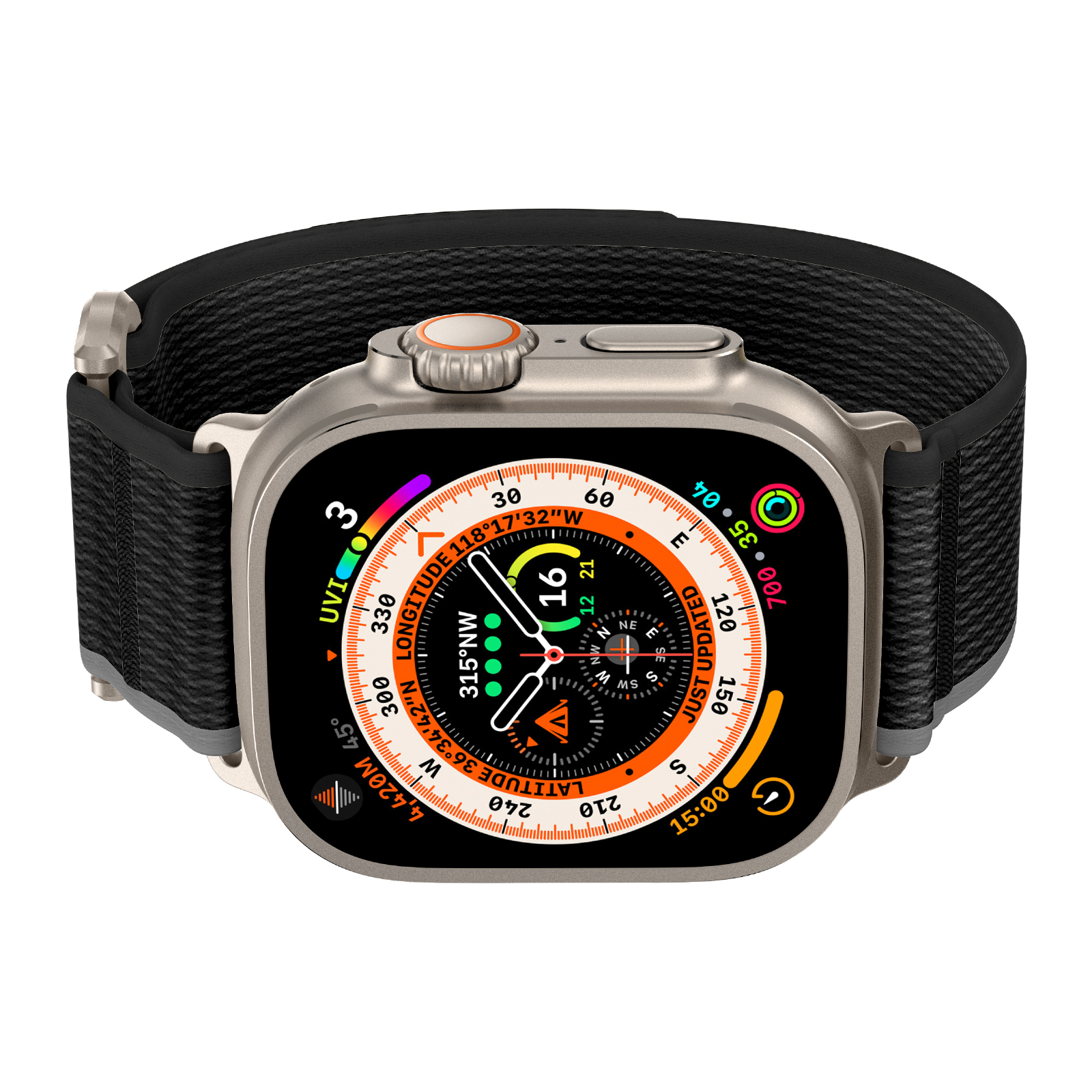 Dây Nylon USA Loop cho Apple Watch Series 4/5/6/7/8/9/SE/10 &amp; Apple Watch Ultra 1/2 Size 40/41/42mm &amp; 44/45/46/49mm - Hàng Chính Hãng