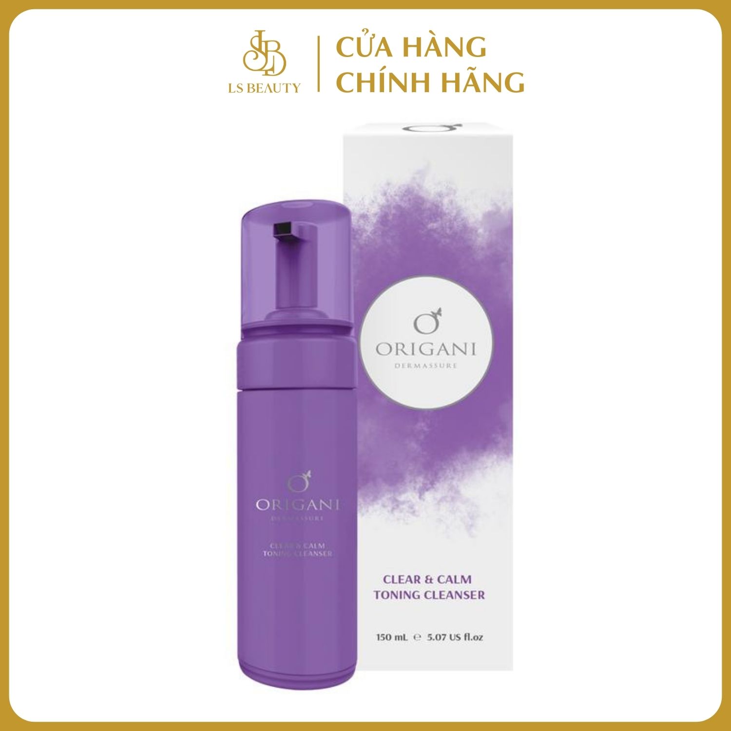 Sữa Rửa Mặt Origani Dermassure - Clear & Calm Toning Cleanser - Có Chứng Nhận Hữu Cơ - Xuất Xứ Úc - Giúp làm Sạch Bụi Bẩn Bã Nhờn, Cân Bằng Độ PH Và Kiềm Dầu