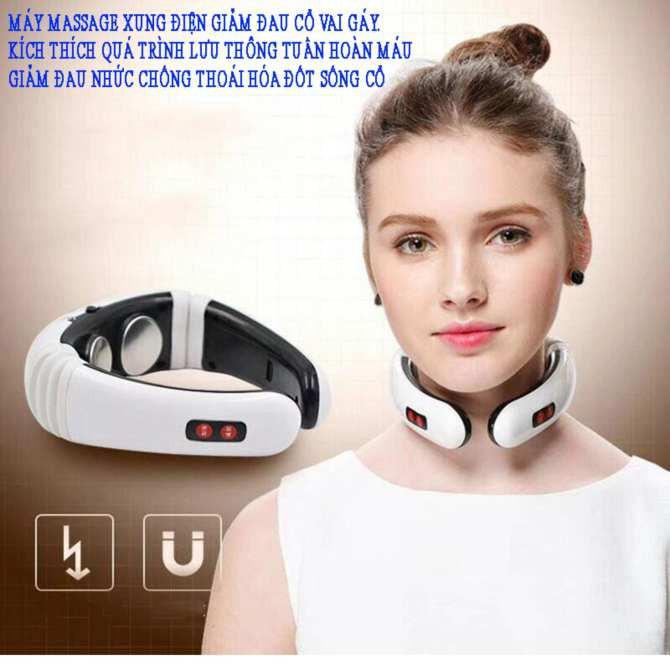 Máy Massage Cổ Vai Gáy KL5830, máy mát xa xung điện từ trường cân bằng âm dương cao cấp giảm đau mỏi
