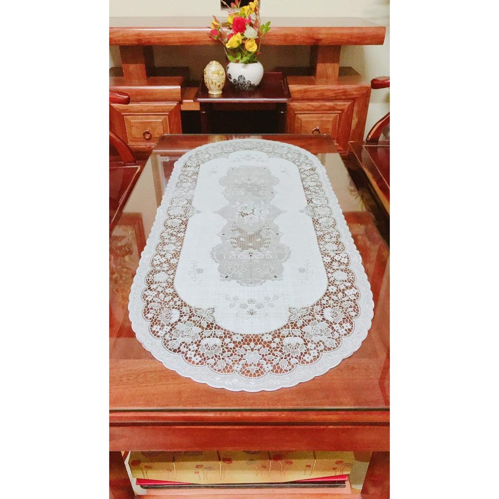 Khăn trải bàn Ren Hoa Nhật 40x92cm - HÀNG ĐẸP