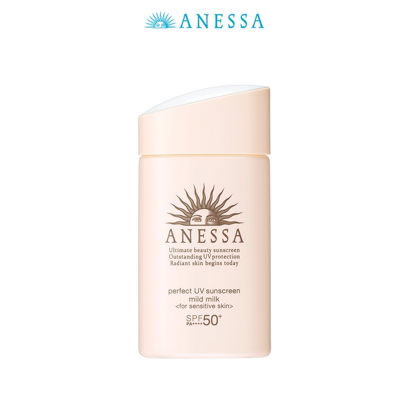 Bộ sản phẩm Kem chống nắng dưỡng da Anessa cho cả gia đình (Anessa Gold Milk 60ml + Mild Milk 60ml + Gold Spray 60g)