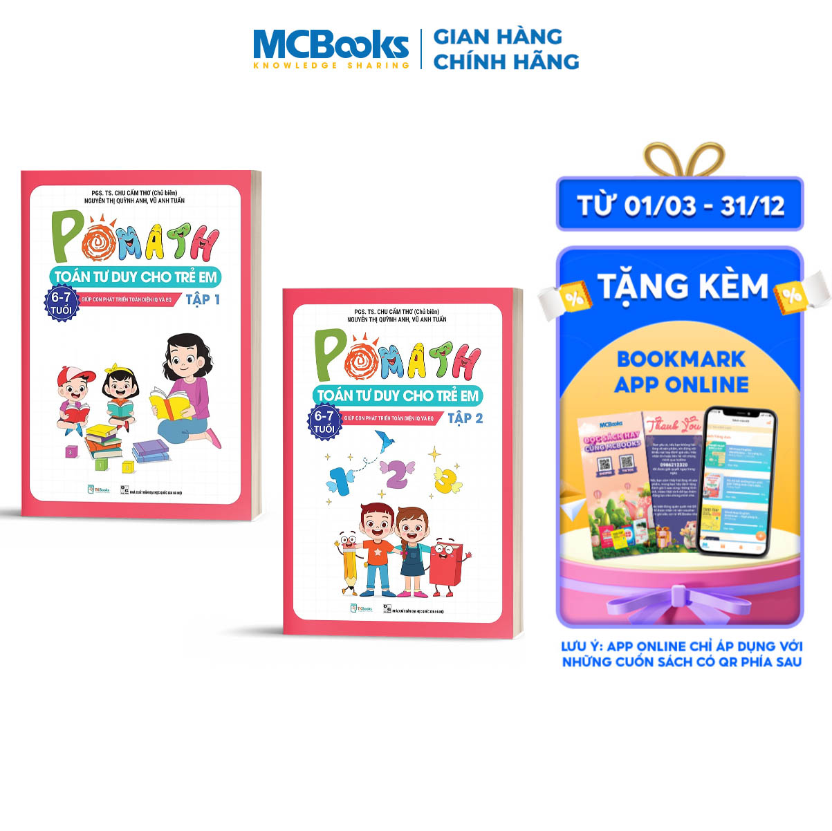 Combo Pomath Toán Tư Duy Cho Trẻ 8 - 9 Tuổi Tập 1 Tập 2