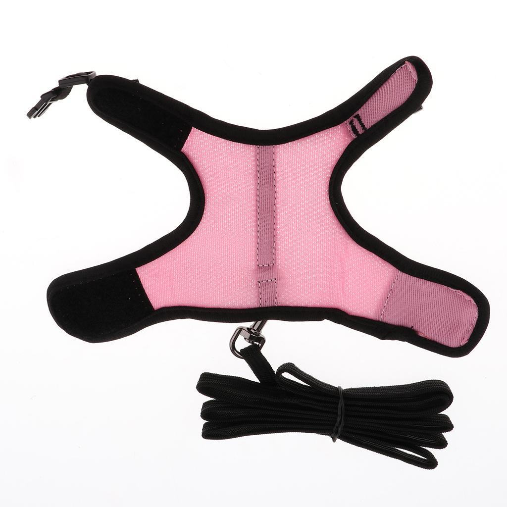 2x Adjustable Ferret Harness/Baby Rabbit/Squirrel/Hamster Leash Lead Rope S