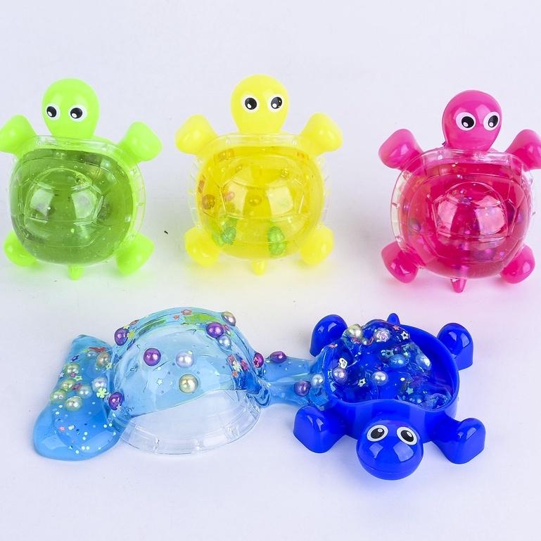 SLIME Hình CON RÙA BIỂN 6 MÀU charm xốp bi cực đẹp thiết kế độc đáo ấn tượng Đồ chơi Slam Gudetama