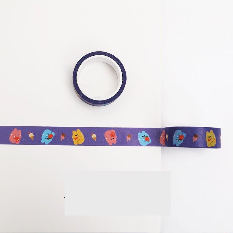 Băng keo trang trí quà, sổ nhiều họa tiết dễ thương PK1273