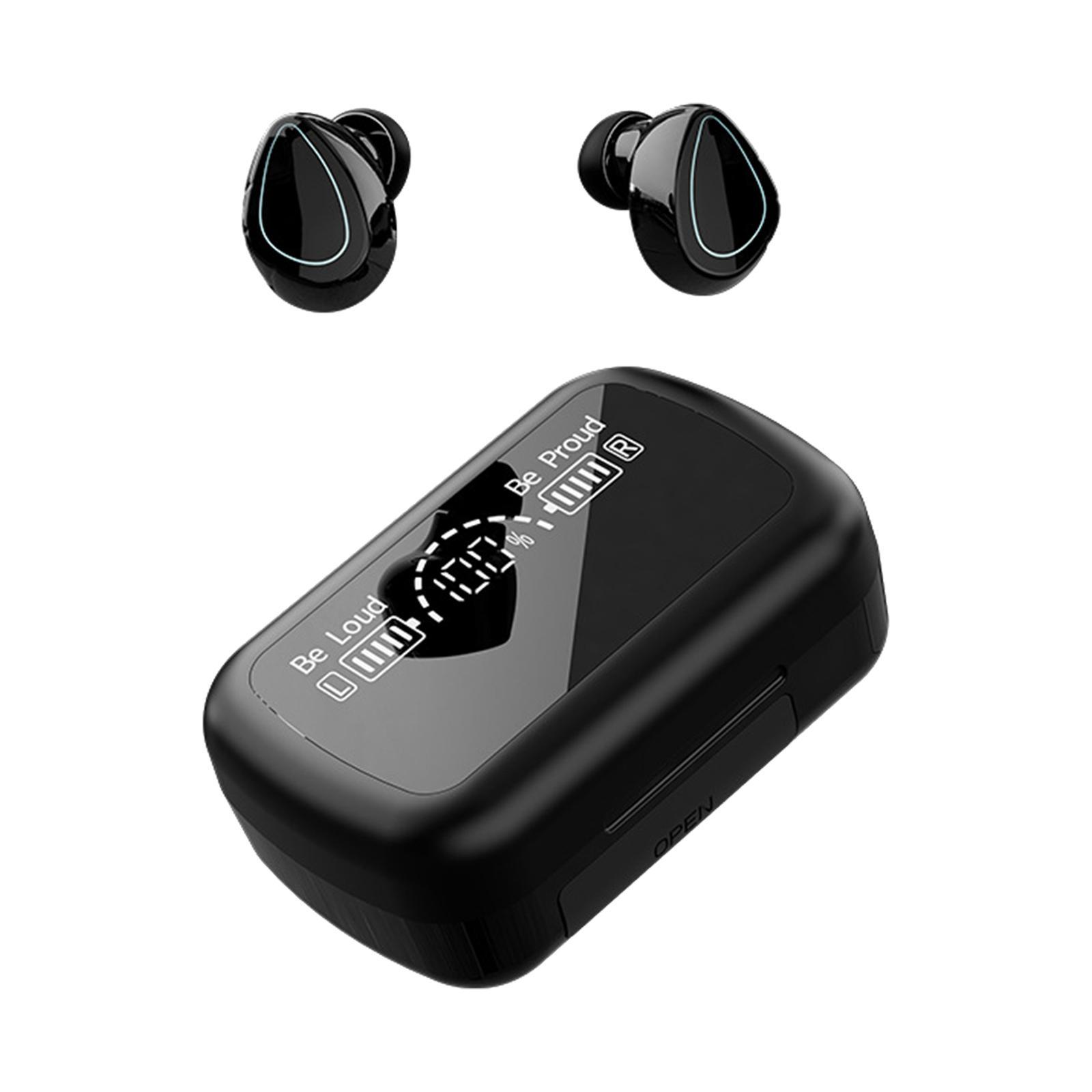 With 1200mAh Charging Case Sweatproof Headset for Business Workout
